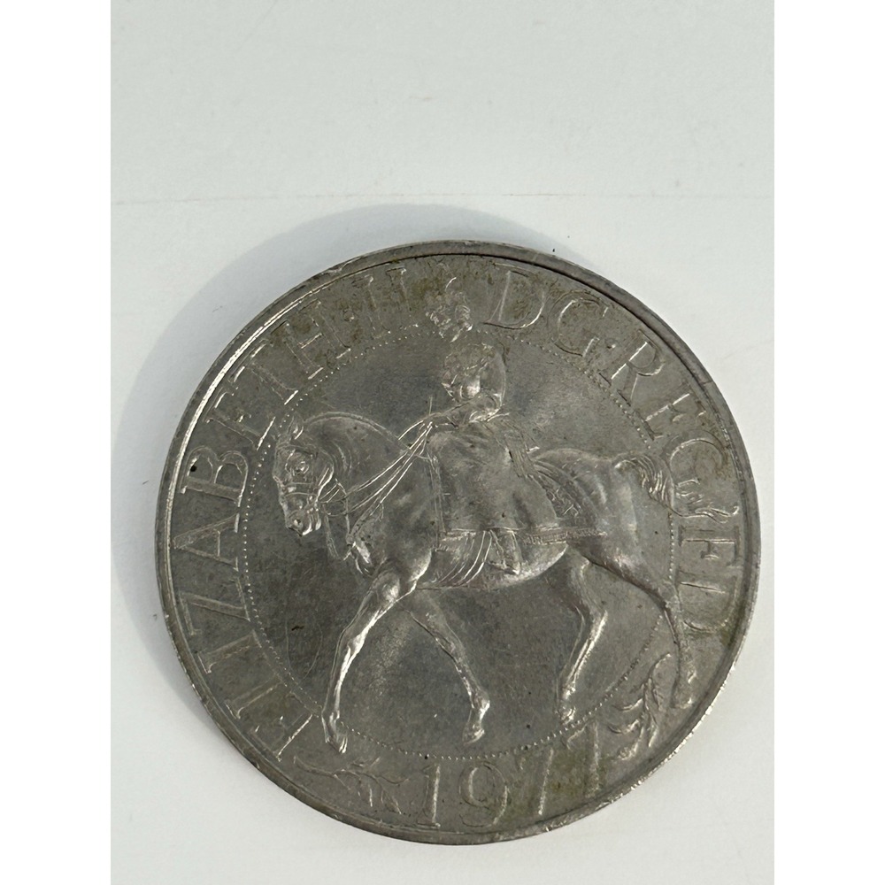 1977 GREAT BRITAIN 25 PENCE - Elizabeth II - SILVER JUBILEE - Queen on Horse